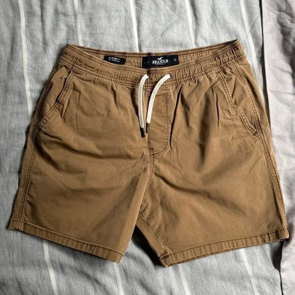 Hollister Top Rated Twill Pull-On Shorts 7" - Picture 1 of 4